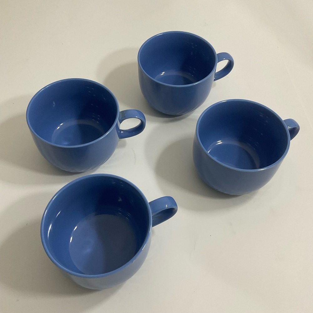 RS Japan stoneware blue small cups set of 4